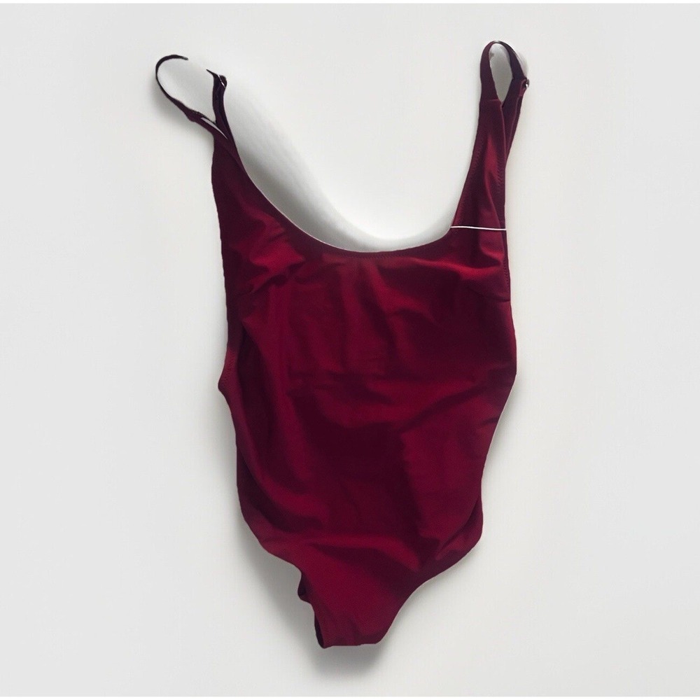 NEW One Piece Fuchsia U Neck Backless‎ Prettygarden Swimsuit Sz Med NWT